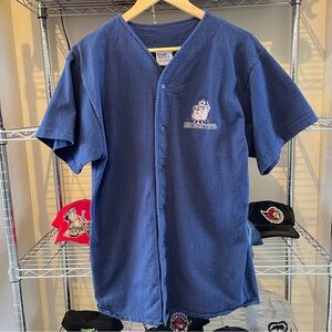 Vintage Georgetown Hoyas Baseball NCAA Jersey Shirt Men's Size Medium Chalk Line